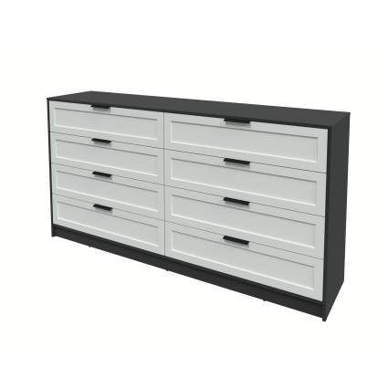 Kомод Тренд КТ-К197 (Антрацит ЛДСП/ Грей ЛМДФ) Ш1965 В1020 Г451